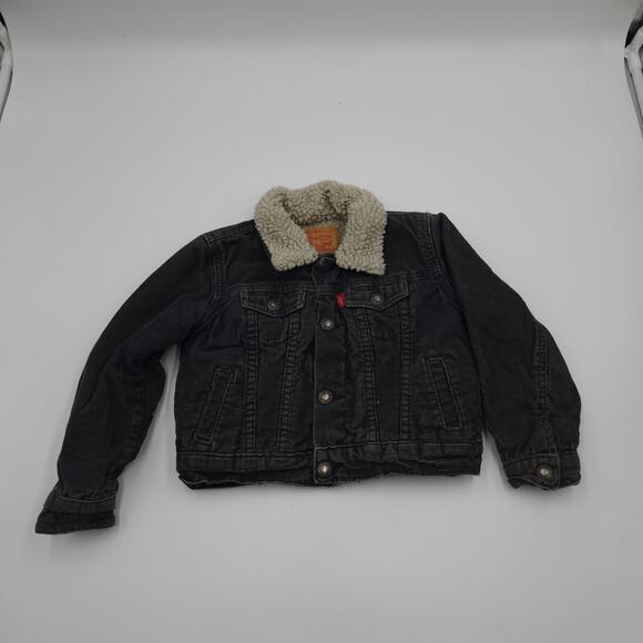 Levi's Trucker Jacket with Faux Shearling in Gray Size 24 Months - Picture 1 of 11